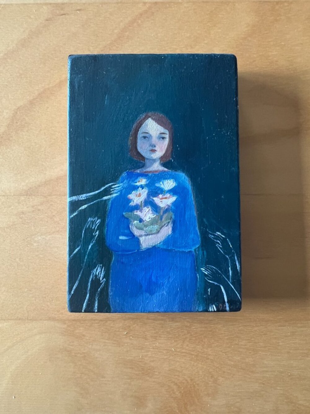 Amanda Blake Original Oil Painting - There Was Always Fear 2024